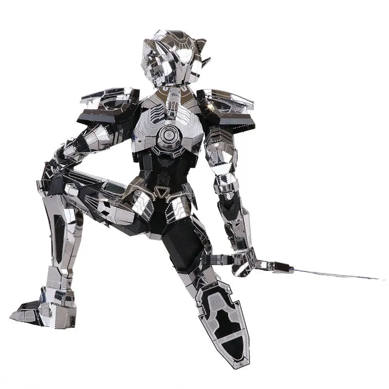 

MU 3D Metal Nano Puzzle Nano Core Bader Knights Amor model kit DIY Laser Cutting Assemble Jigsaw puzzle Toys For Adult and kids