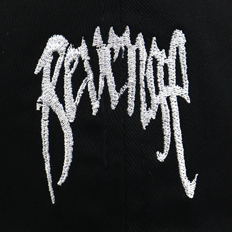 Хлопок Реванш/XXXTentacion вышитая бейсболка шляпа для женщин и мужчин Регулируемые мягкие шляпы для папы модные хип-хоп кепки