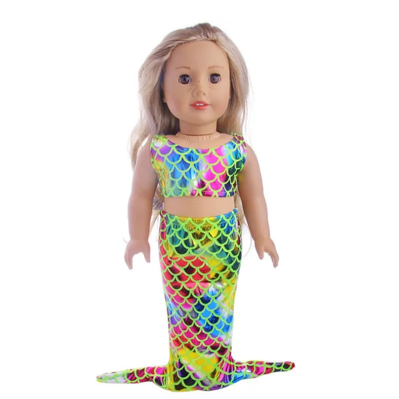 Q-54 Born Baby Doll Одежда подходит 18 дюймов 40-43 см кукла Русалка Одежда Аксессуары для ребенка подарок на день рождения - Цвет: Q-54