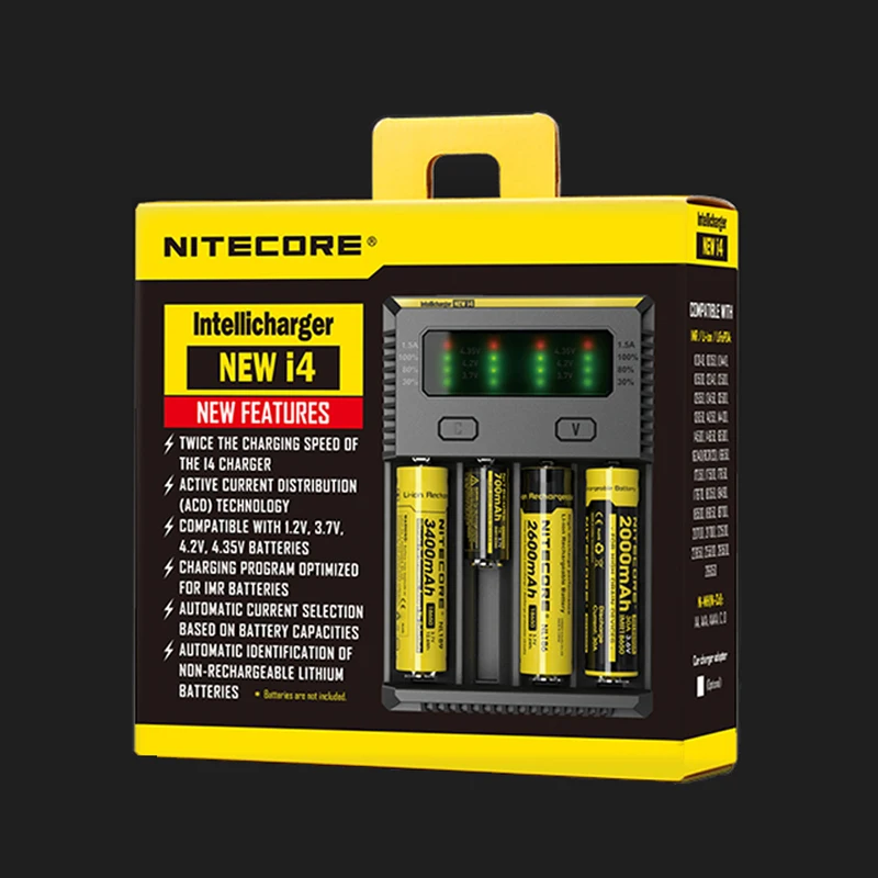 Nitecore Зарядное устройство NEW I4|battery charger|smart battery chargercharger for |