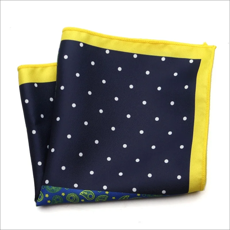 MPK-025pocket square Портной Смит дизайнер Карманный квадратный из микрофибры с принтом Пейсли клетчатый Модный платок в горошек Пейсли Цветочный стиль носовой платок - Цвет: MPK-025pocket square