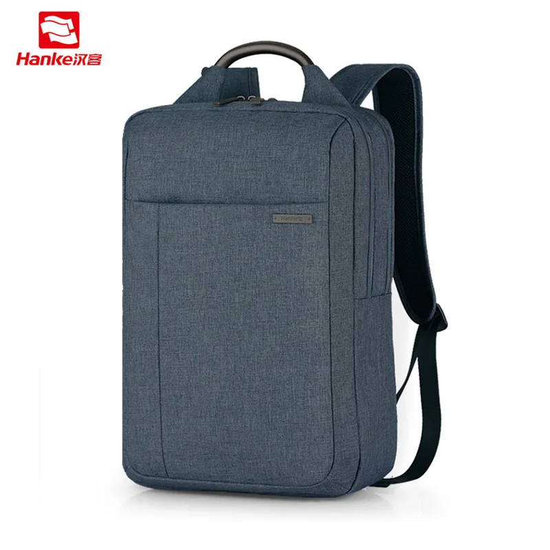 Light grey Hanke рюкзак для ноутбука 15,6 '', мужской повседневный рюкзак для колледжа, Женский школьный рюкзак, Подростковый вместительный деловой рюкзак для путешествий H6505 - Цвет: Light grey