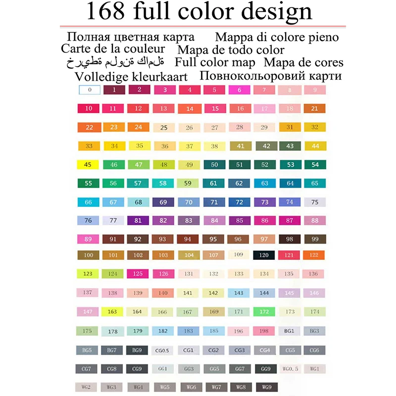 

TouchFive 12/20/30/40/60/80/168 Colors Art Markers Pen Dual Headed Alcohol based Sketch Markers For Manga Drawing Designers Pen