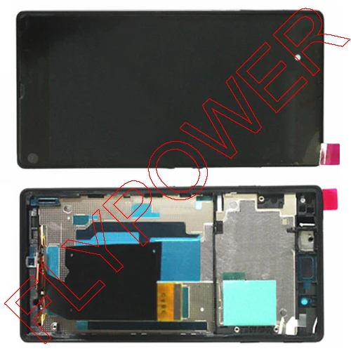 Для Sony Xperia Z LTEL36 L36h L36i C6602C6603 C660x ЖК дисплей Сенсорный экран с Рамки сборки черный