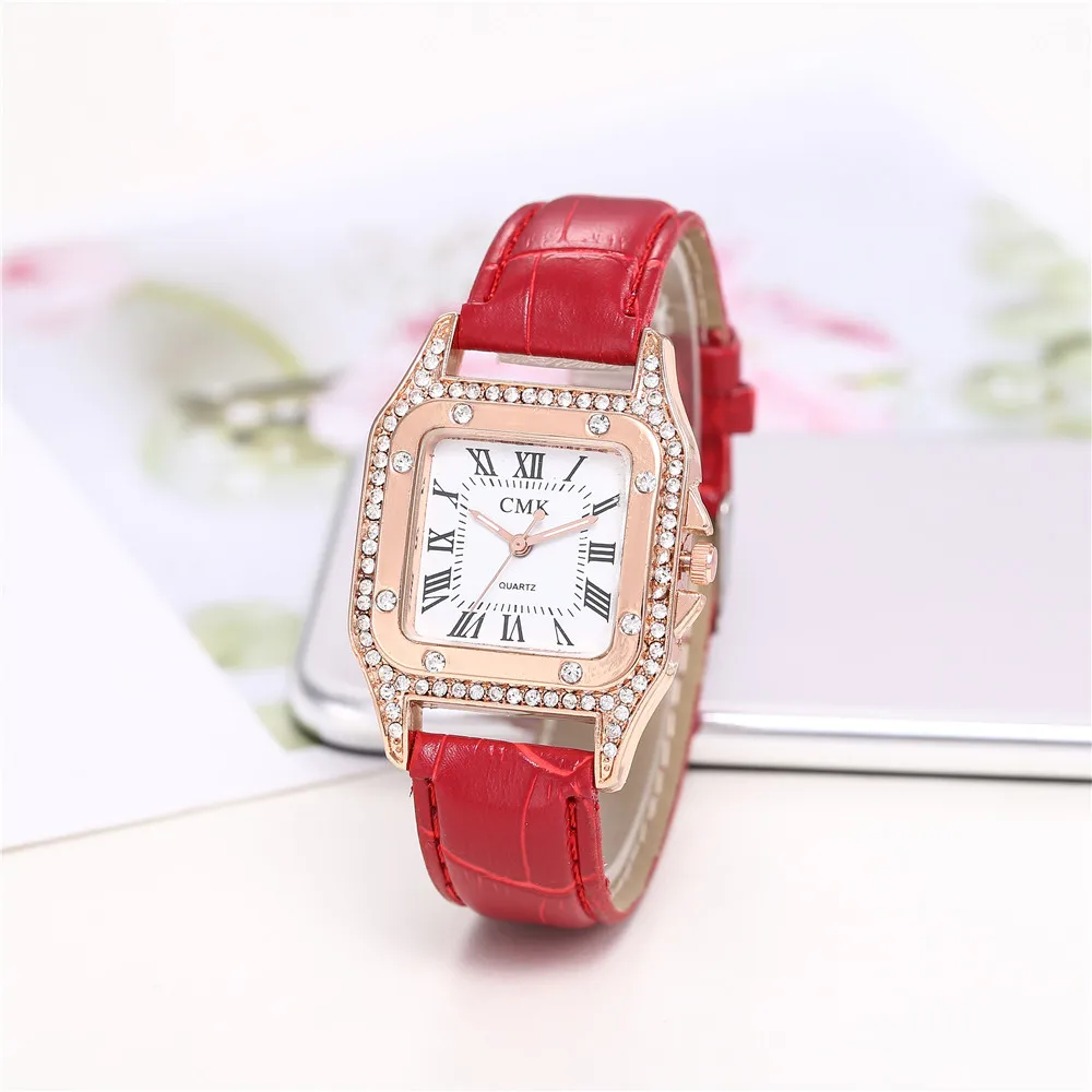 2019 новые женские кварцевые часы модный кожаный ремень Аналоговые Кварцевые