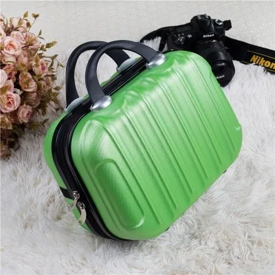 Green ABS Профессиональный Чехол для макияжа, органайзер, водонепроницаемый, для макияжа, чехол s, необходимый, портативный, для путешествий, косметичка для женщин - Цвет: Green