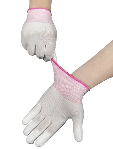 Нейлоновые перчатки с покрытием для пальцев и гибкими резиновыми пальцами тонкие плотные вязаные эластичные перчатки дышащие резиновые перчатки