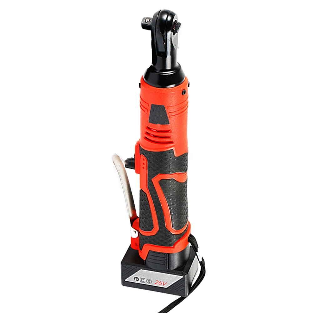 

Multifunctional Professional Electric Wrench 3/8 Inch Rechargeable Cordless Right Angle Electric Ratchet Wrenches with LED Light