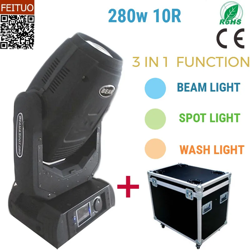 Бесплатная доставка 6 шт./лот flycase Lumiere Beam Spot 280 Вт Sharpy Lyre 10R движущийся головной