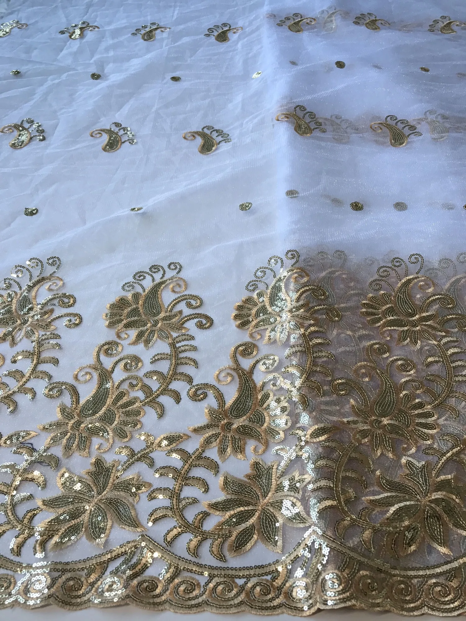 

Sequins French net lace,African swiss tulle mesh Guipure lace fabric high quality for dress 5yards/lot Nigerian AMZ