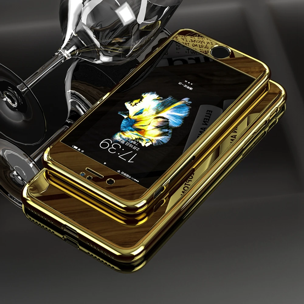 Roybens для iPhone 6 7 Чехол Ультра тонкий глянцевый роскошный блестящий зеркальный