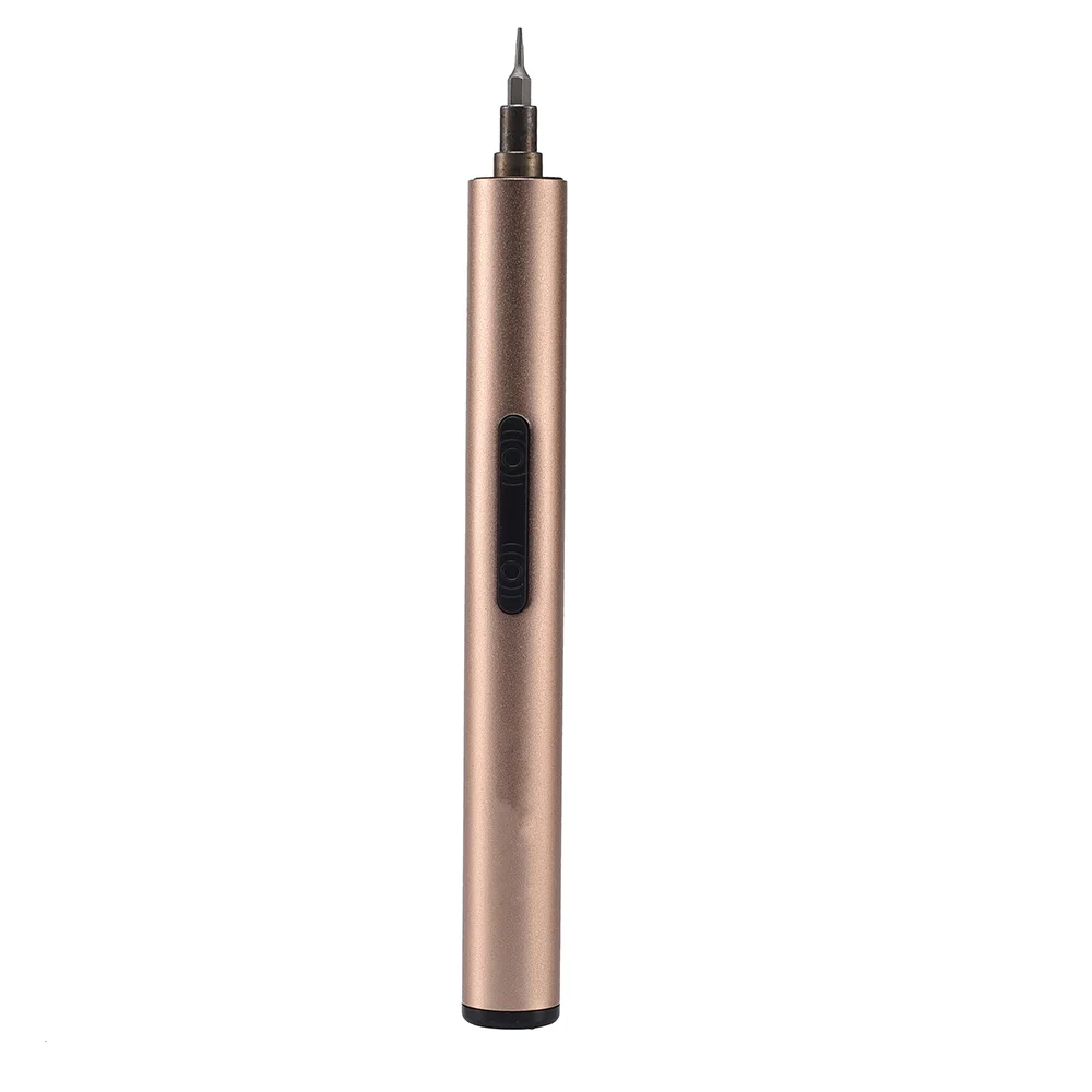 rose gold Мини электрический отвертка S2 Аккумуляторная Беспроводная электрическая отвертка ремонтный инструмент - Цвет: rose gold