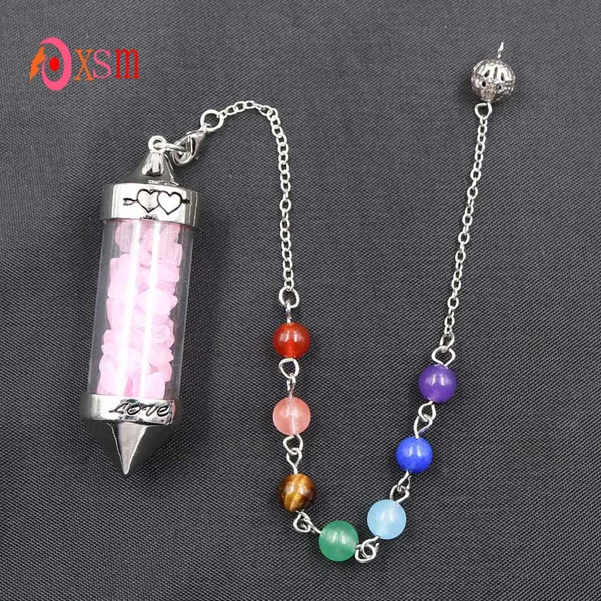 Xinshangmie Fashion Reiki раздавленные камни драгоценности 7 чакр каменная цепочка пирамида