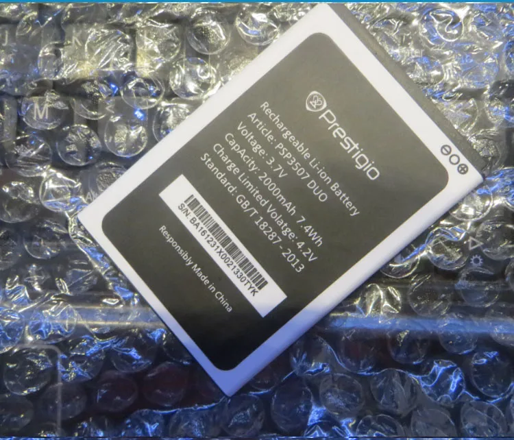Для Prestigio Wize N3 3507 PSP3507 2000MAH Мобильный телефон литий ионный аккумулятор
