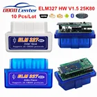 Диагностический сканер OBD2, ELM327 1,5, 20 шт.лот, Bluetooth, OBDII ELM 327 V1.5 PIC18F25K80, ELM327 V1.5 25K80 OBD 2, адаптер диагностики