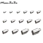 Обжимные заглушки для шнура из нержавеющей стали, 50 шт.лот, застежки для цепочки, шнура, для ювелирных изделий сделай сам, фурнитура для изготовления аксессуаров