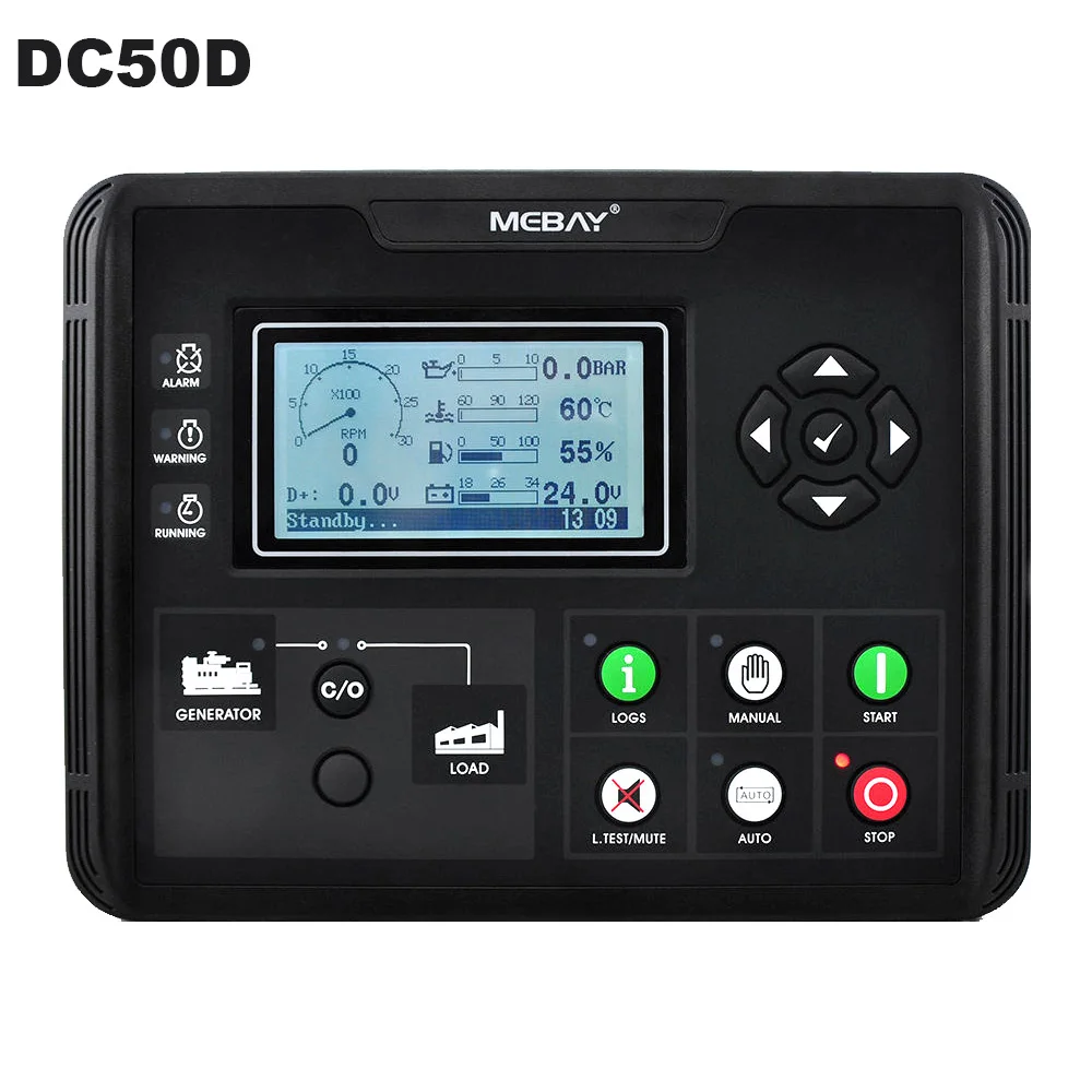 Панель управления электронным генератором DC50D/DC52D MKII для дизельного двигателя