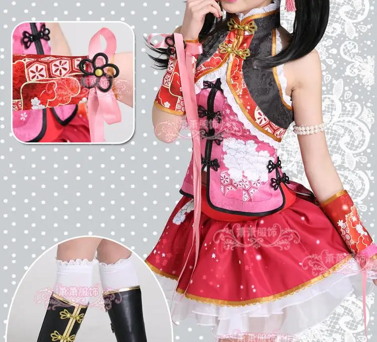 Костюм горничной из аниме love live sunshine косплей костюм Ядзава Нико Маки Нозоми тоджо