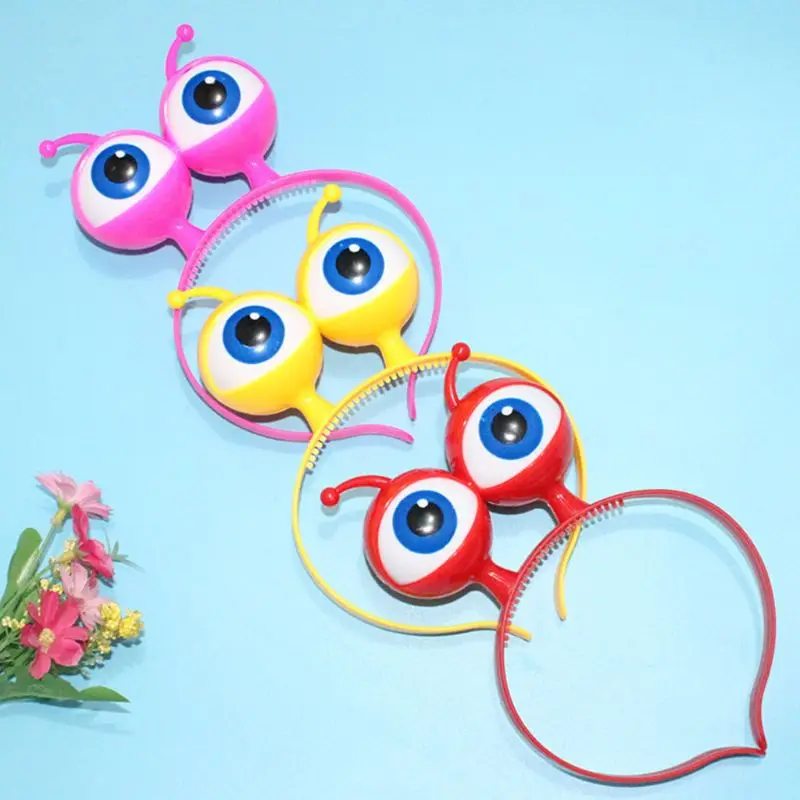 

New Alien Eyeball LED Hair Hoop Flashing Glow Headband Crown Heart Light Up Hairbands Hair Accessories Glow Party Christmas New