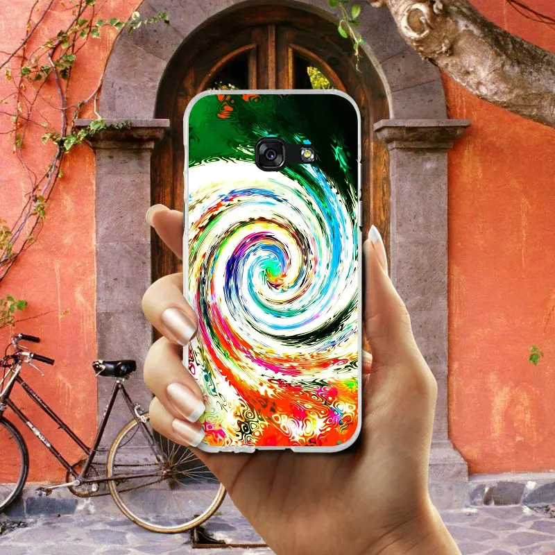 Abstract Swirl мягкие ТПУ чехлы для мобильных телефонов Samsung Galaxy S2 S3 S4 S5 Mini S6 S7 S8 S9 S10 Lite Edge