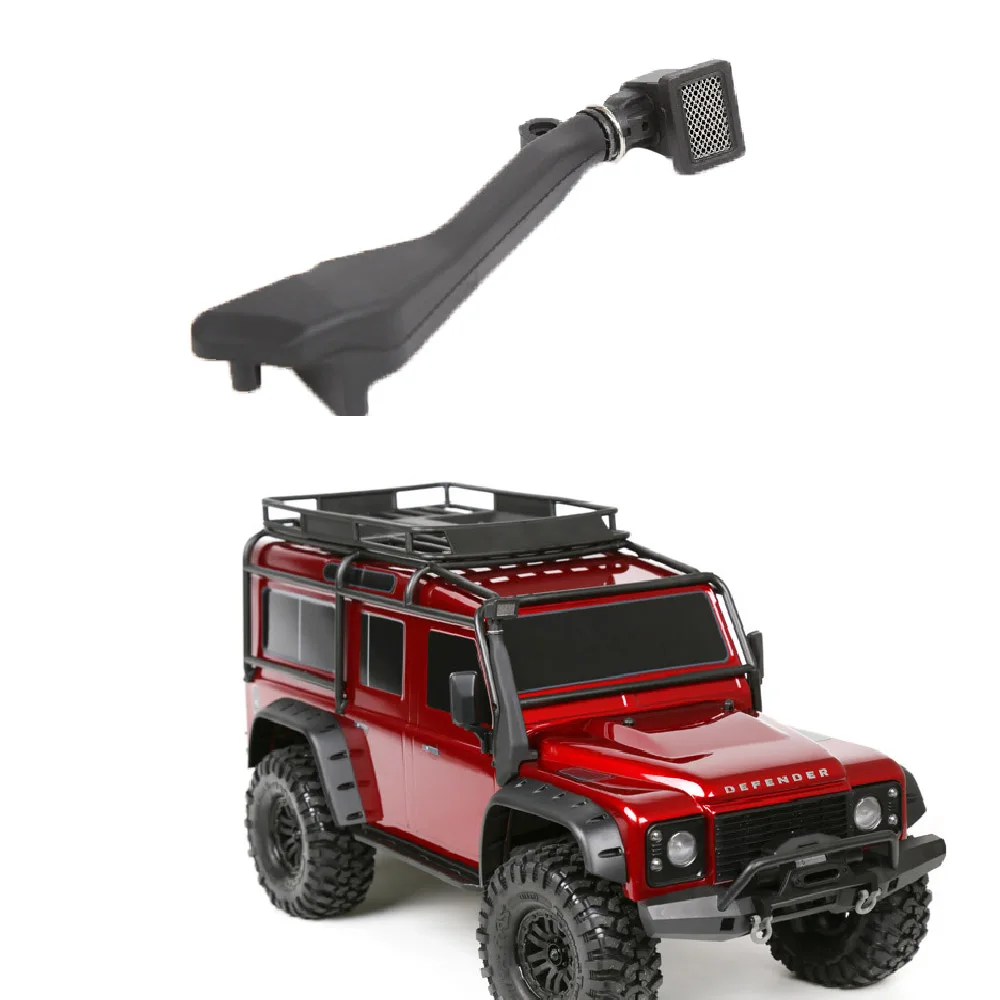 Черный резиновый сафари трубка для 1/10 RC Гусеничный автомобиль Traxxas TRX 4 Defender TRX4 T4