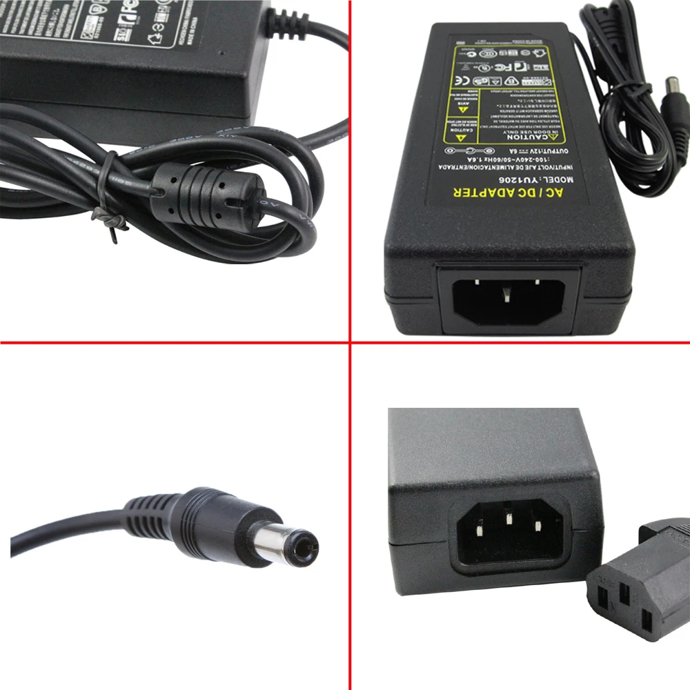 AC110 240V to DC 12V 2A/3A/4A/5A/6A/7A/8A адаптер трансформатора для светодиодной ленты|adapter for led|for