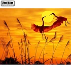 3d diy Алмазная вышивка Картина Закат фотография Алмазная мозаика Краска на холсте Ручная работа ZS