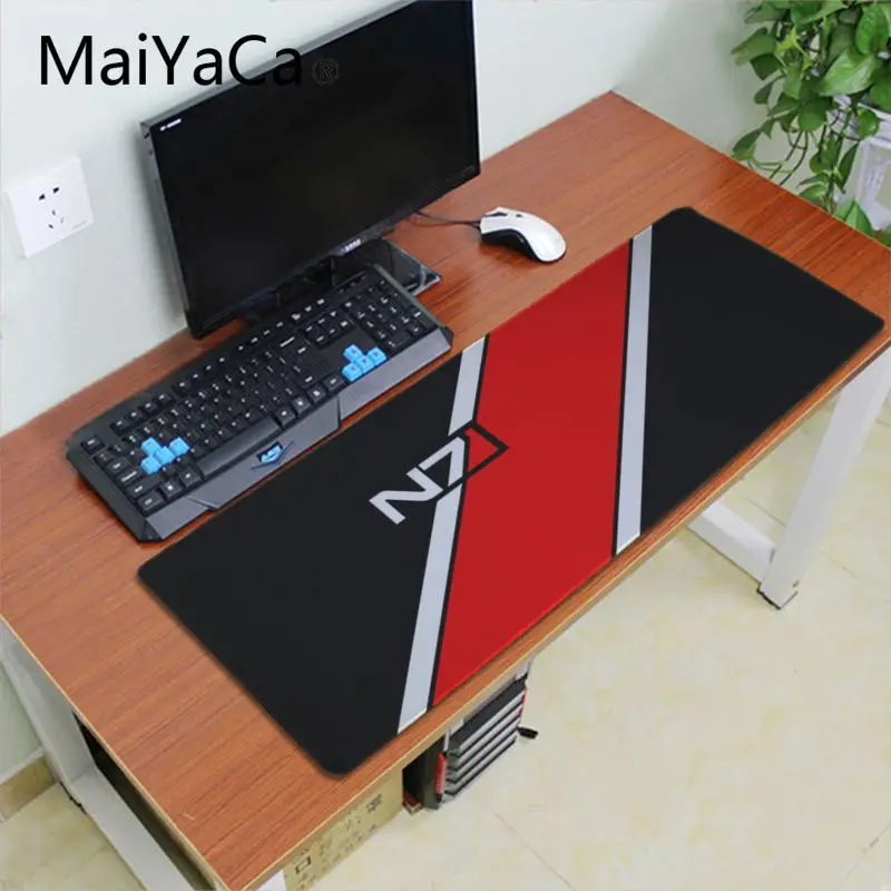 Высококачественные игровые коврики Maiyaca с эффектом массы логотипом игры N7 коврик