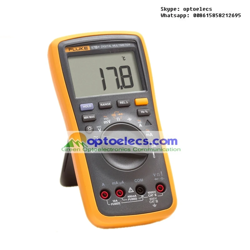 

Free Shipping FLUKE 17B+ AC/DC Voltage,Current,Capacitance,Ohm Auto