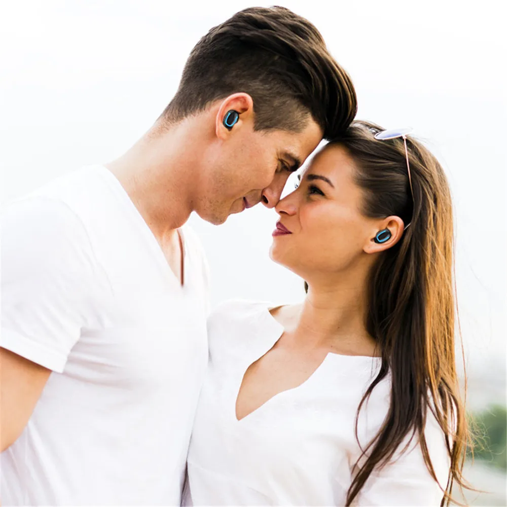 TWS 5,0, Bluetooth наушники, настоящие беспроводные стерео спортивные наушники, глубокие басы, наушники-вкладыши, гарнитура с микрофоном, 1500 мА/ч, внешний аккумулятор