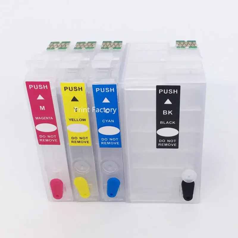 

T252XL1 T2521-T2524 Refillable Cartridge With Chip For Epson WorkForce WF-3620 WF-3640 WF-7610 WF-7620 Without Ink