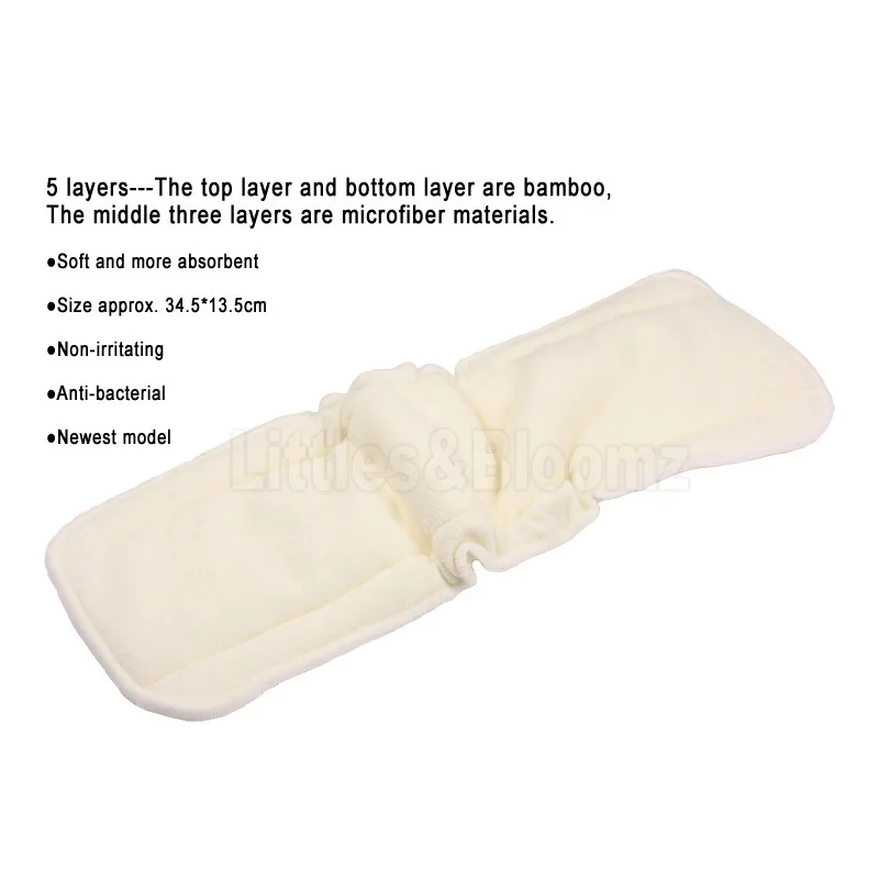 

Bambu baby reusable diaper washable diaper lining illustration 5 layer diaper diaper diaper change furnace
