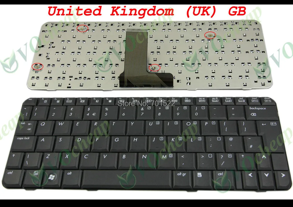Новая клавиатура для ноутбука HP Pavilion tx1000 tx2000 tx1100 tx1200 tx1300 tx1400 TX1 TX2 Black UK GB версия
