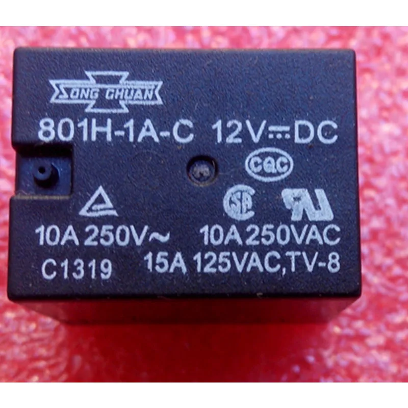 

wholesale 10pcs/lot relay 801H-1C-C 12VDC
