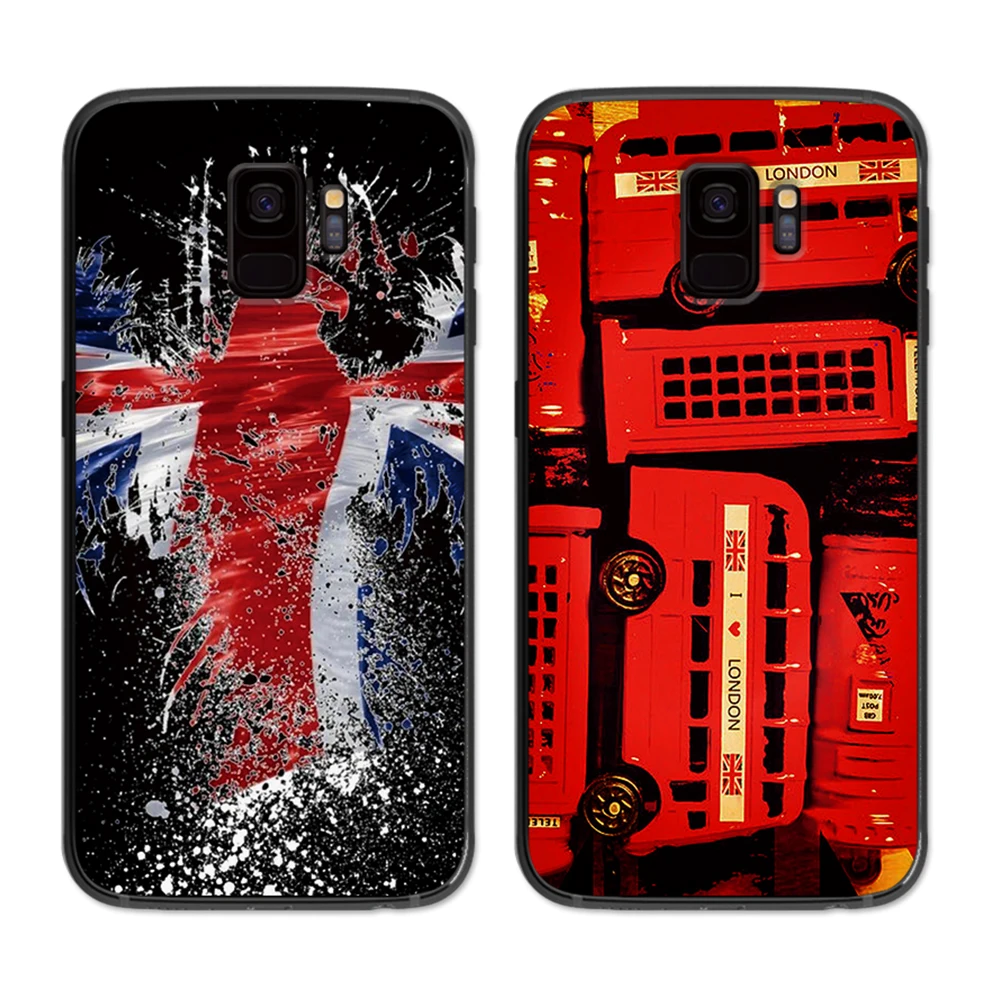 Флаг Великобритании Лондон мягкий чехол для телефона Samsung Galaxy S6 S7 S8 S9 S10e Plus Note 8 9