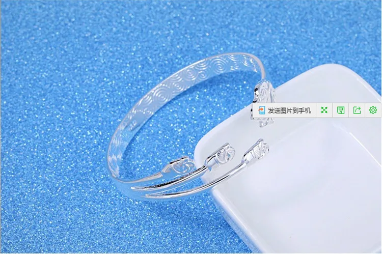 925 пробы серебряный браслет Marquise Rose flower girl Femme роскошный бренд Braclet женский браслет Pulseira Love Feminina SB029