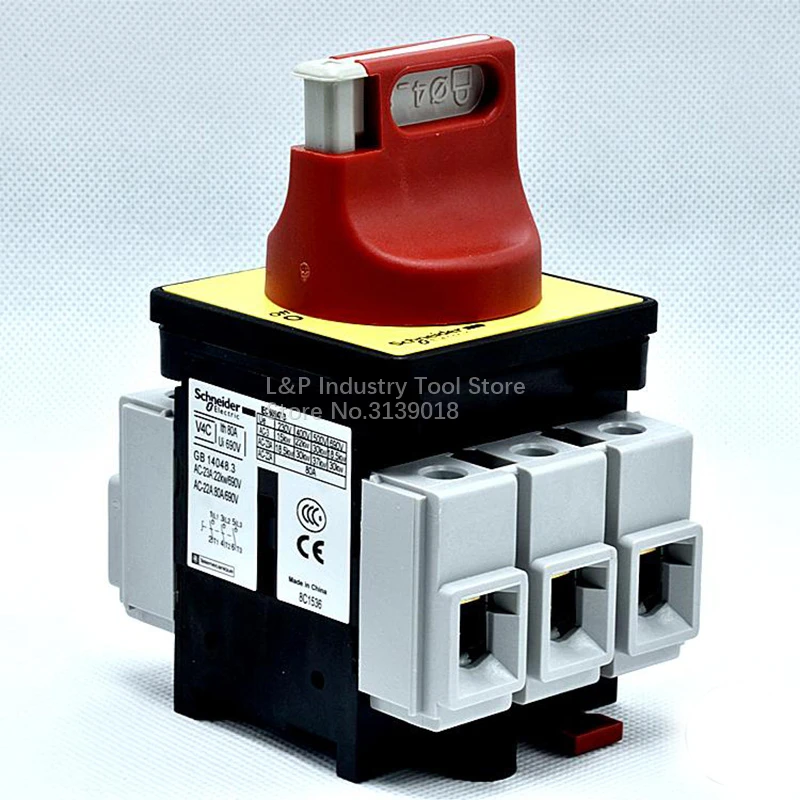 Новый оригинальный Schneider 80A 3P VCF4C ( V4C + KCF2PZC) корпус переключателя нагрузки и панель