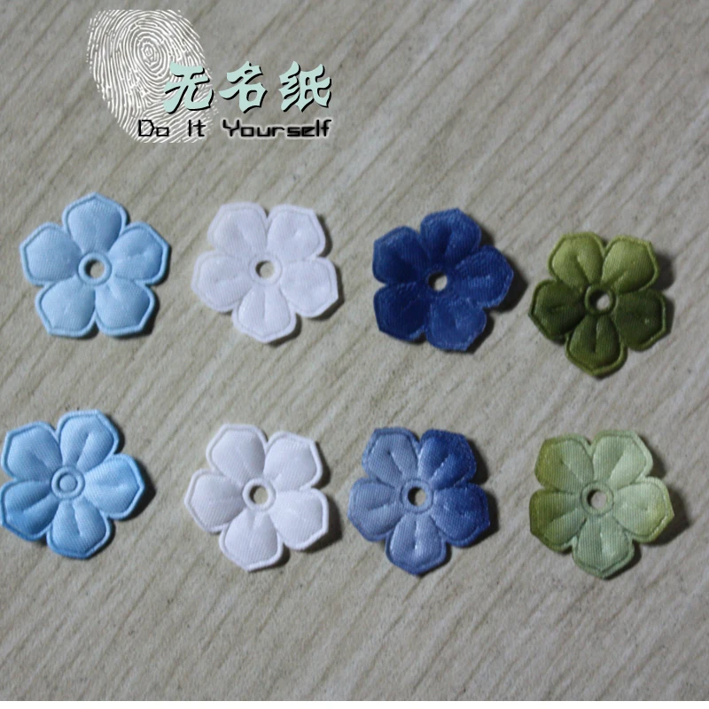

DIY Decoration 18mmx18mm Small Fabric Flower Decoration for Scrapbook Photo Album Home Decoration 4 colors 100pcs/lot