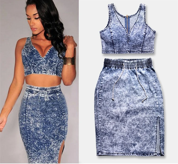 Denim Crop Top 