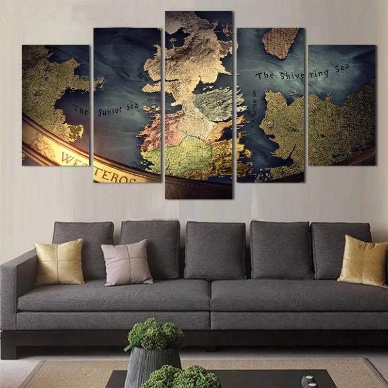 

5 parts / set diy full 5d magic diamond painting cross stitch hand home decor world map mosaic diamond embroidery Nautical chart