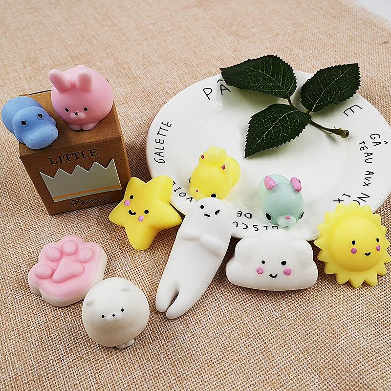 10/20/40 шт Мини Mochi медленно поднимающиеся мягкие игрушки Kawaii животные Мягкая панда