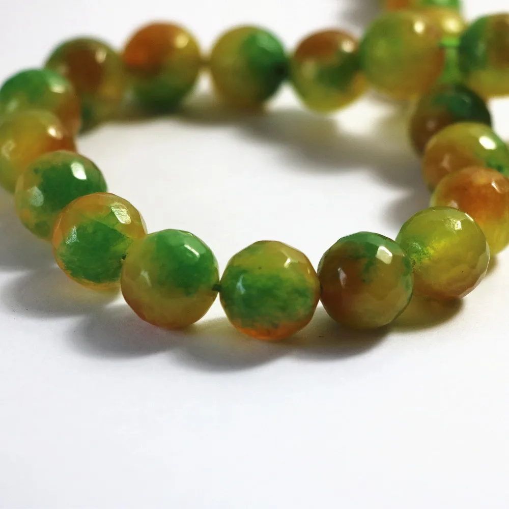 

Бусины Круглые граненые, 6/8/10/12 мм, A22, каменный халцедонский нефрит