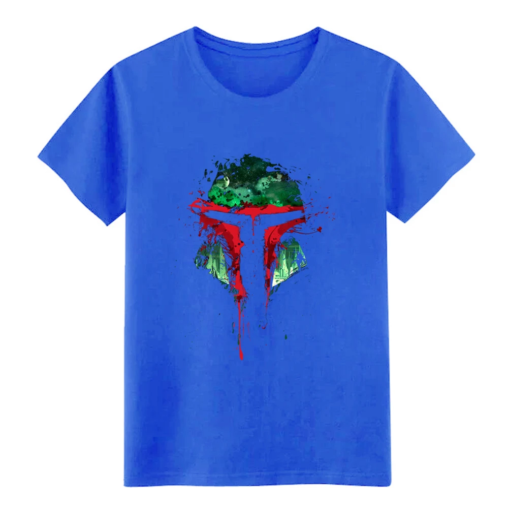 Boba Fett Boba футболка дизайн хлопок вырез лодочкой slim Fit строительный летний Стиль Формальная рубашка - Цвет: Royalblue