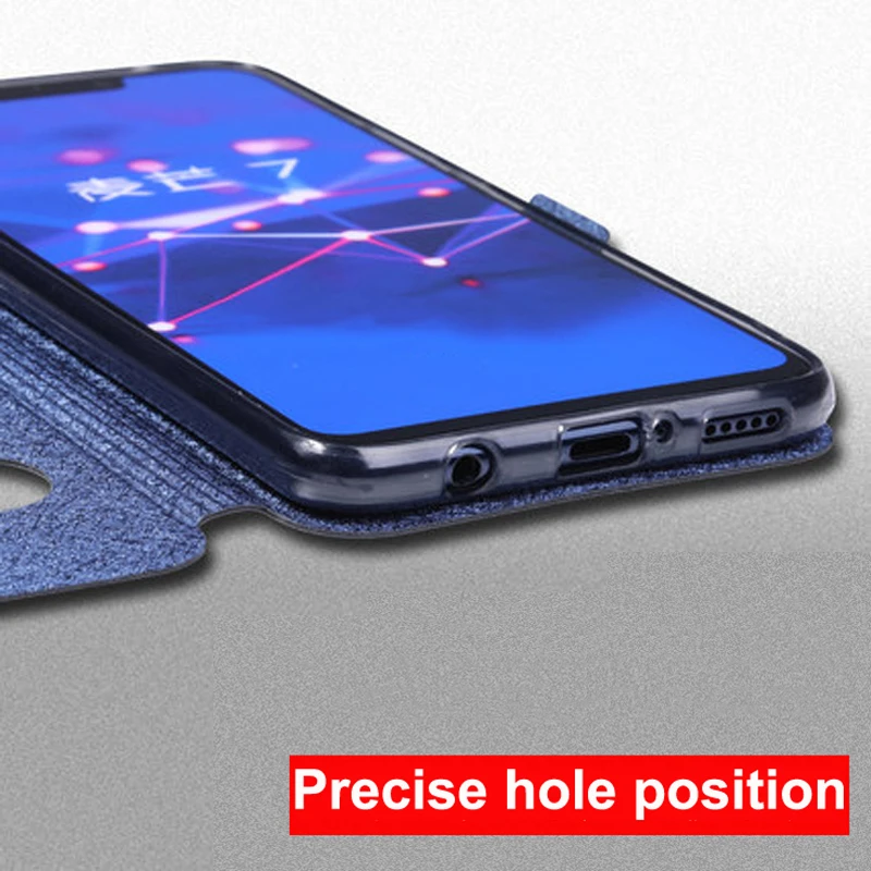 Чехол с открытым окошком для Huawei Mate 20 lite чехол из искусственной кожи чехлы Mate20lite
