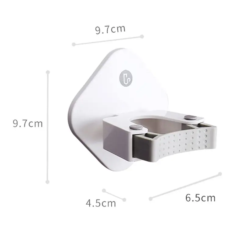 Seamless Adhesive Wall Mounted Mop Holder Storage Broom Hanger Clip Hook Bathroom Home Kitchen Organizer
