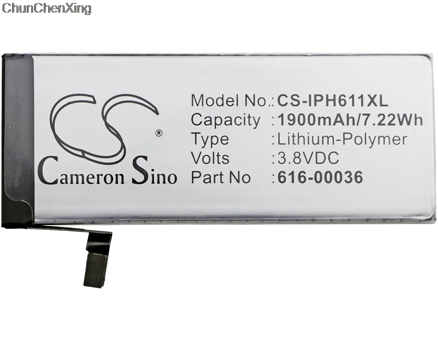 Аккумулятор Cameron Sino 1900 мАч 616 00036 для Apple A1633 A1688 A1691 A1700 iPhone 6s|Аккумуляторы мобильных