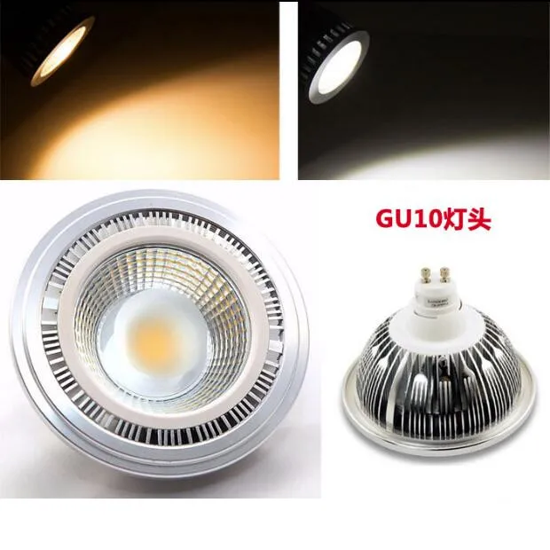 Dimmable G53 AR111 LED Spotlight Bulbs 15W COB Recessed Downlights Indoor Home Lighting DC12V/110V/220V CE&ampRoHS 4PCS | Освещение