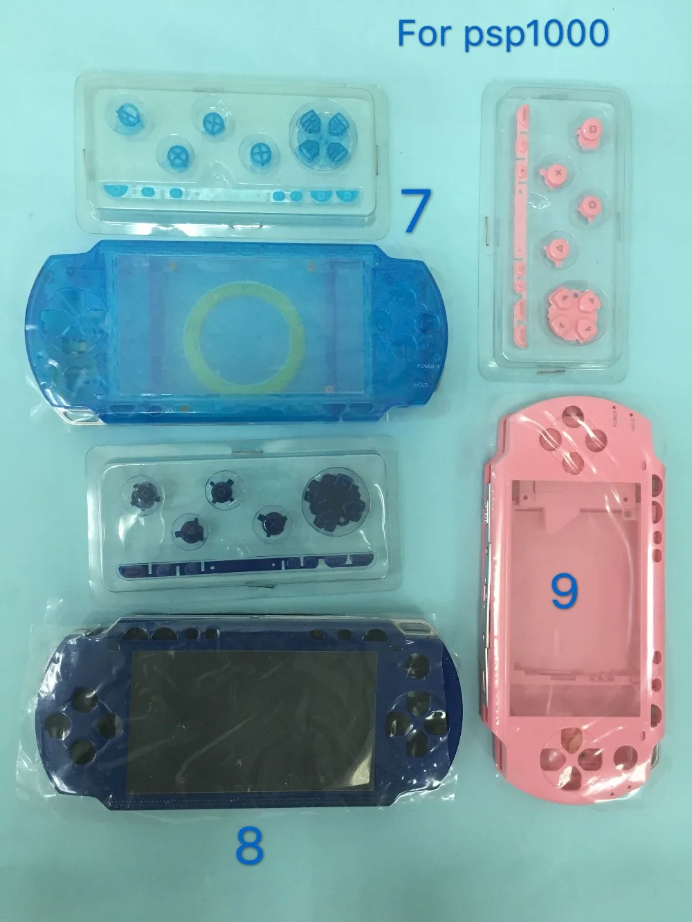 Replacement Full Housing Cover Shell Case with Buttons Set for PSP1000 PSP 1000 Game Console With LOGO | Электроника