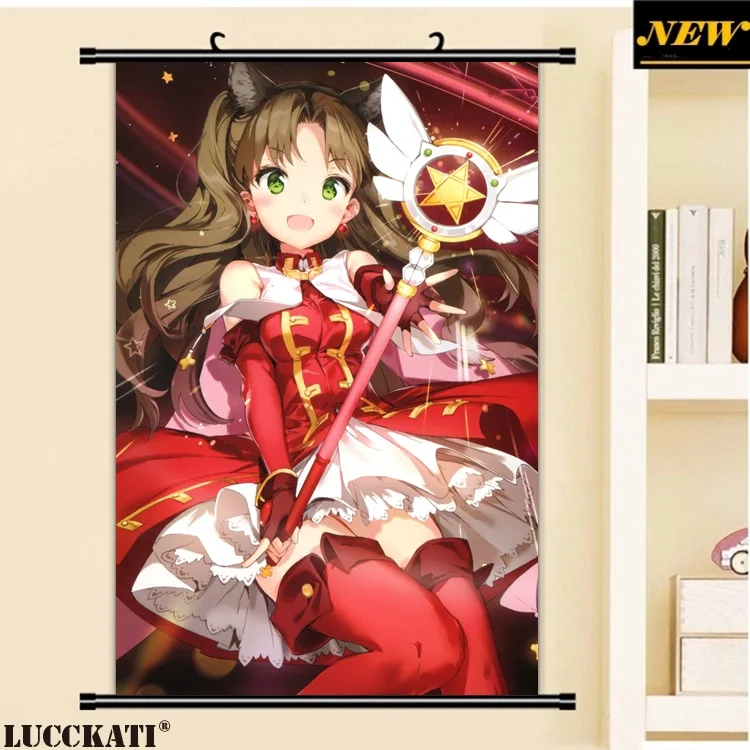 40X60 см Fate grand order Fate/go Fgo Сексуальная лоли калочка мультфильм аниме Искусство Настенная картина плакат прокрутка Ткань Холст Живопись