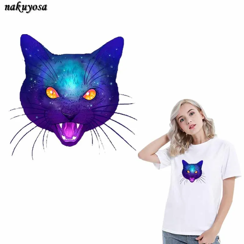 Мода Звездное небо цвет свирепый кот личность моющийся экологически чистый Утюг